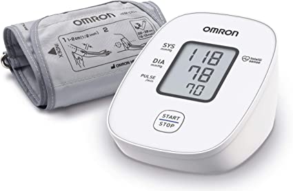 The white Omron X2 Blood Pressure Monitor.